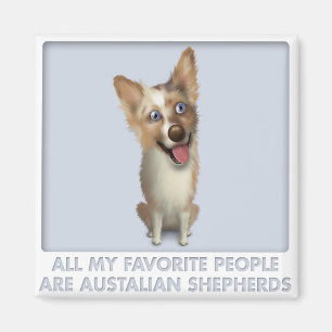 Íman Favorito vermelho australiano do pastor de Merle