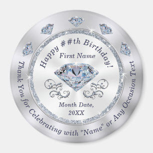 Íman Favoritos de Aniversário Personalizados, Aniversár