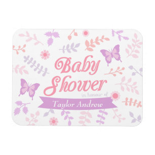 Íman Favoritos de festa de chá de bebê Elegante Floral 