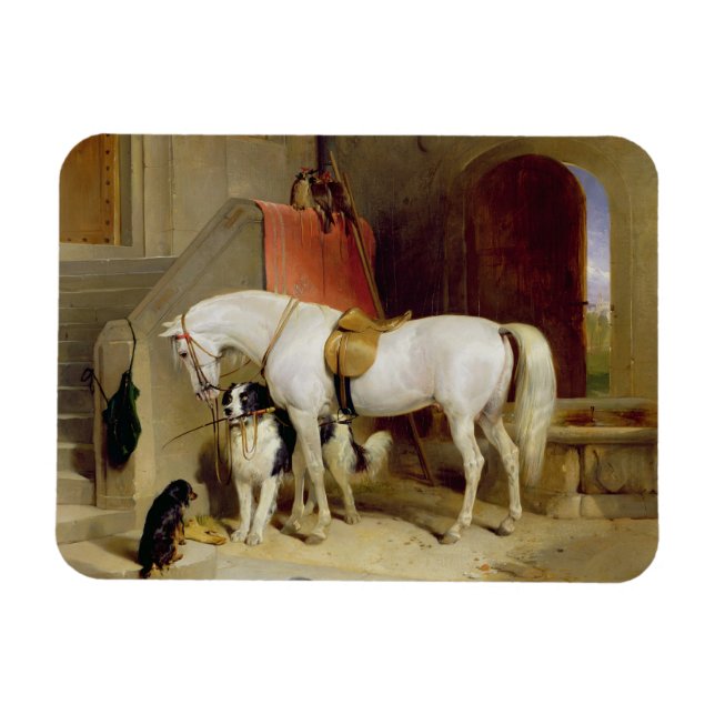 Íman Favoritos do Príncipe George (óleo na canvas) (Horizontal)