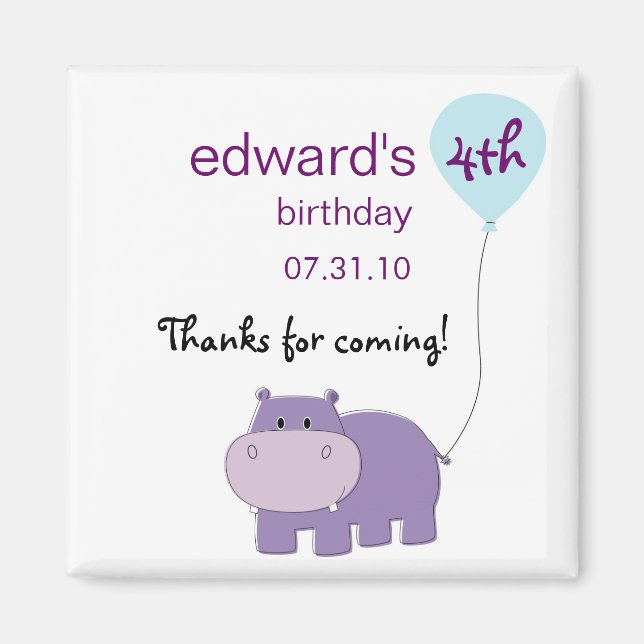 Íman Favoritos para festas do Hipo Magnet (Frente)