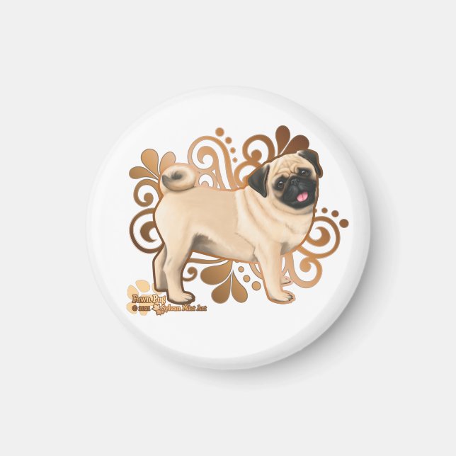 Íman Fawn Pug (Frente)