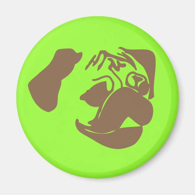 Íman Fawn Pug Magnet (Frente)