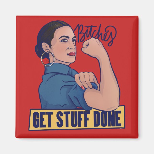 Íman Fazemos coisas com o AOC Rosie, o riveter (Frente)