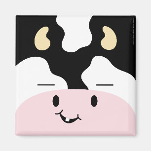 Íman Fazenda Amigos Cheerful Cow Magnet