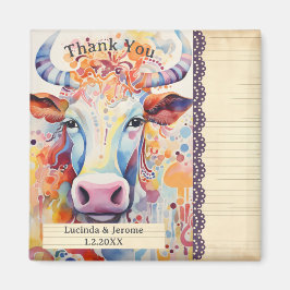 Íman Fazenda Casamento Vaca Branca Obrigado