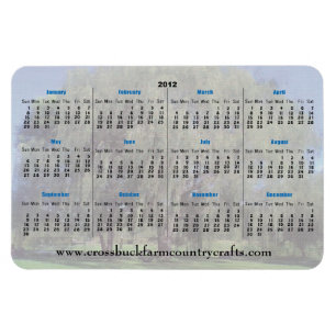 Íman Fazenda Cruzada 2012 - Magnets Calendário