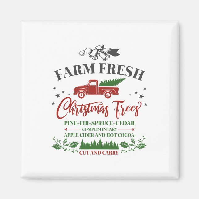 Íman Fazenda de Natal Férias da Família, Árvores de Nat (Frente)