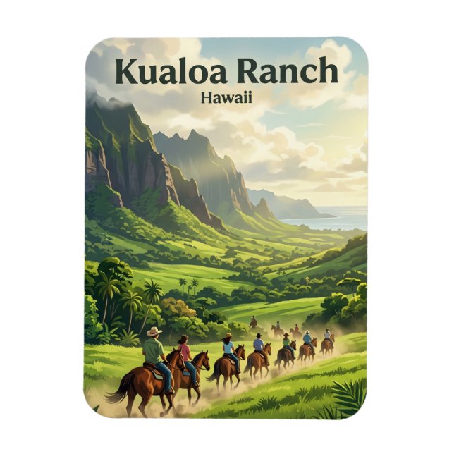 Íman Fazenda Kualoa no Havaí (Vertical)
