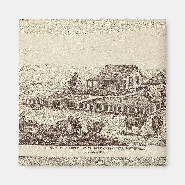 Íman Fazendas de ovelhas de Deer Creek (Frente)