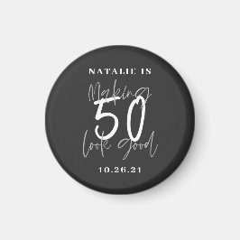 Íman Fazer 50 parece bom aniversário personalizado