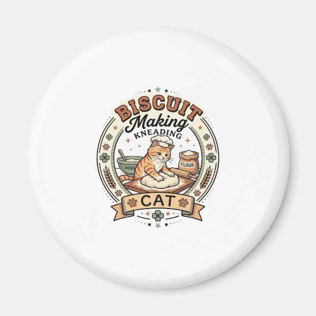 Íman Fazer Biscoito Amassando Gato Fazer Biscoito Amass (Frente)