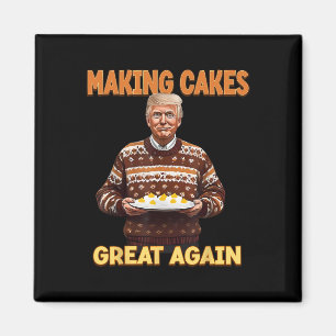 Íman Fazer Cakes Excelente Novamente Engraçado Trump Le