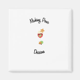 Íman Fazer com Sangria Glass e fruta