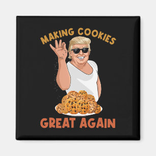 Íman Fazer Cookie Excelente Novamente Engraçado Trump T