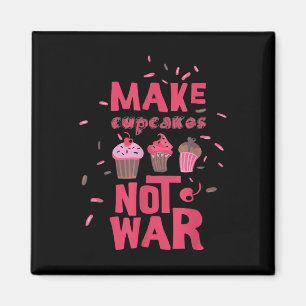 Íman Fazer Cupcake Não Guerra