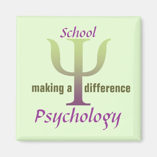 Íman Fazer de psicologia escolar um ímã de diferença (Frente)