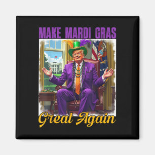 Íman Fazer Excelente Mardi Gras Novamente Trump Miçanga