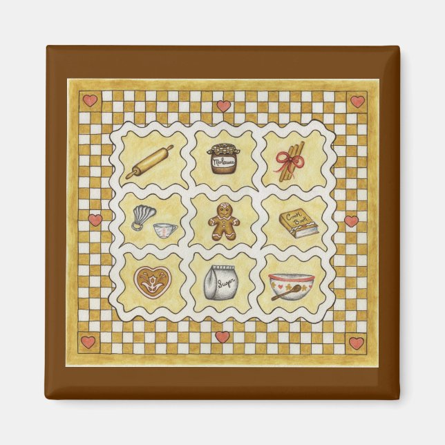 Íman Fazer Gingercake da cozinha (Frente)