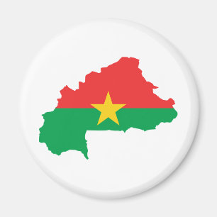 Íman FB do mapa da bandeira de Burkina Faso