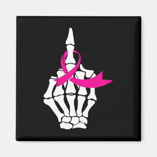 Íman Fck Break Cancer Médio Finger Fita Rosa Fita Aware