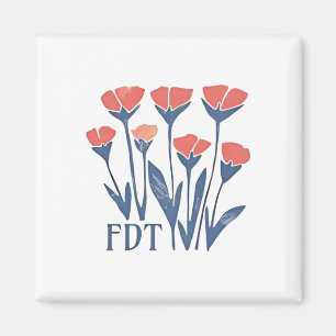 Íman FDT Floral Wreath Feminina Subtil Boho Anti-Trump