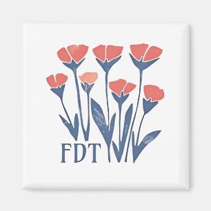 Íman FDT Floral Wreath Feminina Subtil Boho Anti-Trump