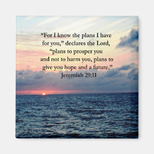 ÍMAN FÉ EM JEREMIAH 29:11 SUNRISE VERSO