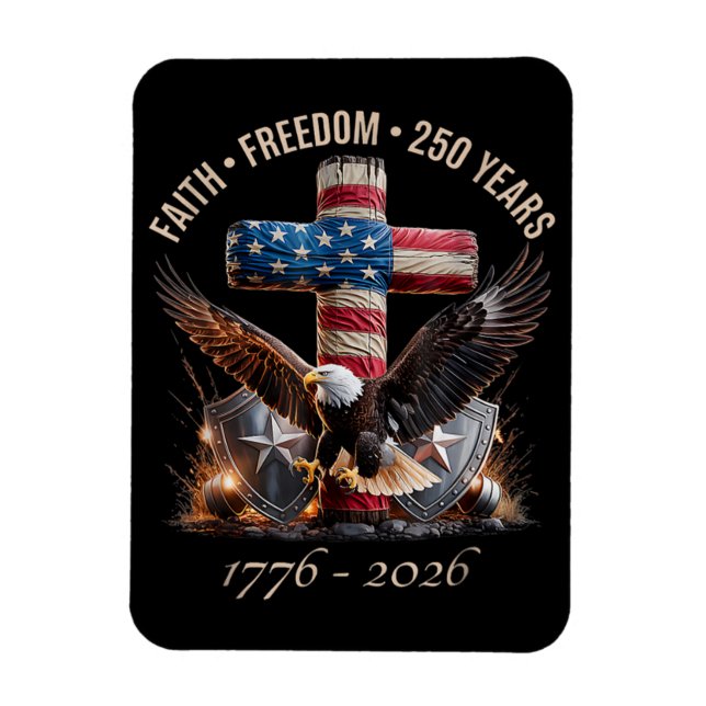 Íman Fé Liberdade 250 Anos (Vertical)