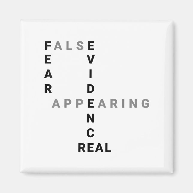 Íman Fear False Evidence Appearing Real Motivational  (Frente)