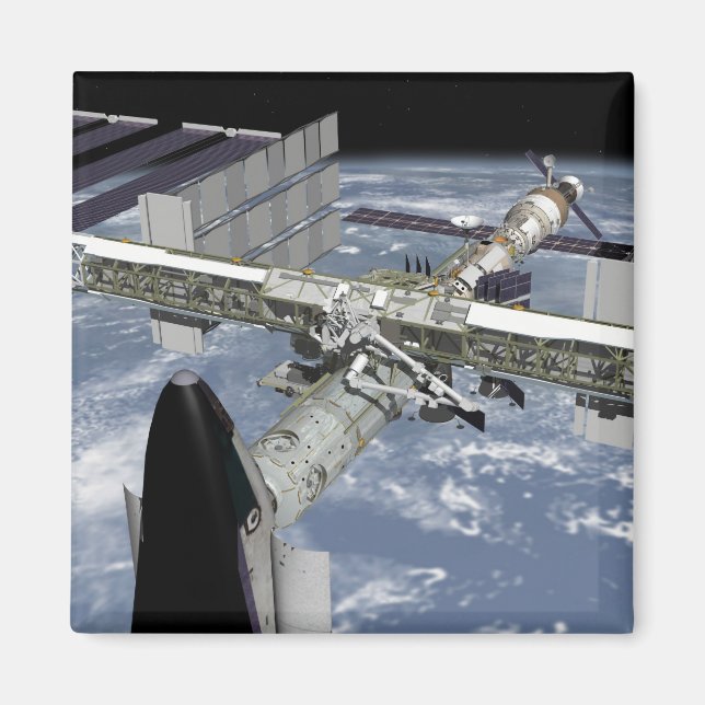Íman Fechar a vista do Shuttle ancorado (Frente)