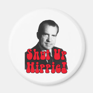 Íman Feche acima o Hippie -- Richard Nixon