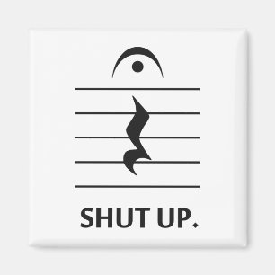 Íman Feche acima pela notação de música