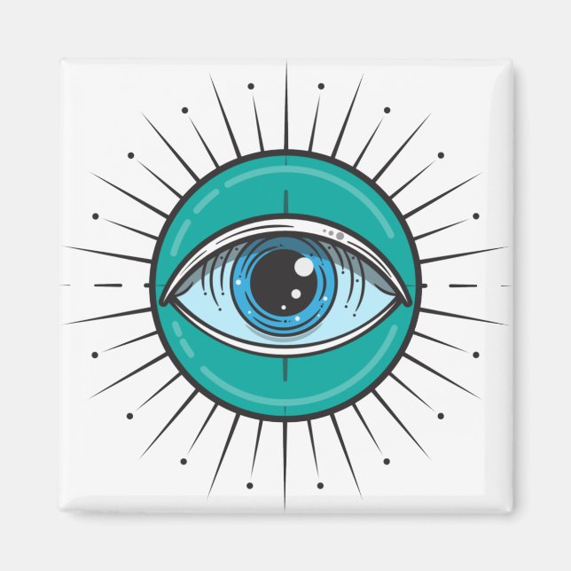 Íman Feche o Mau azul (Frente)