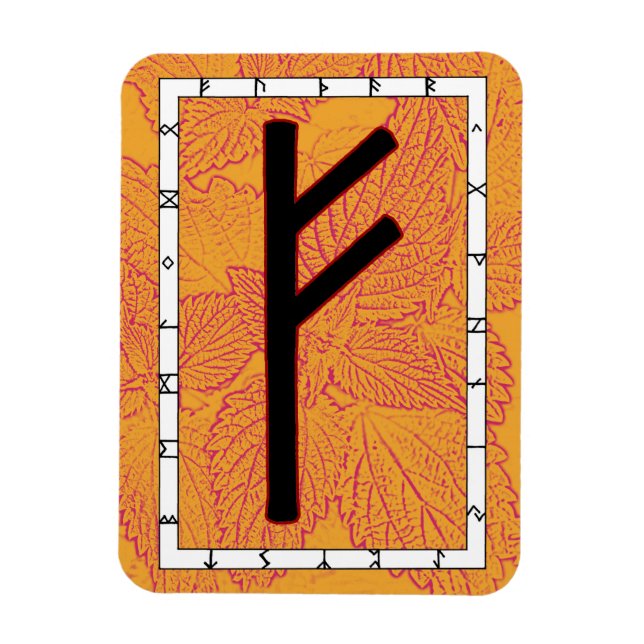 Íman Fehu Viking Rune Magnet - Tornando-se! (Vertical)