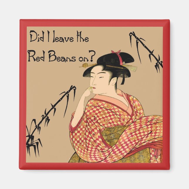 Íman Feijão Vermelho Japonês (Frente)