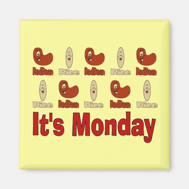 Íman Feijão Vermelho na segunda-feira (Frente)