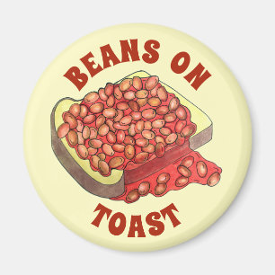 Íman Feijões assados com Comida de carne britânica torr