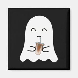 Íman Feira de Spooky, Cute, Pequeno Ghost, Café Hallowa