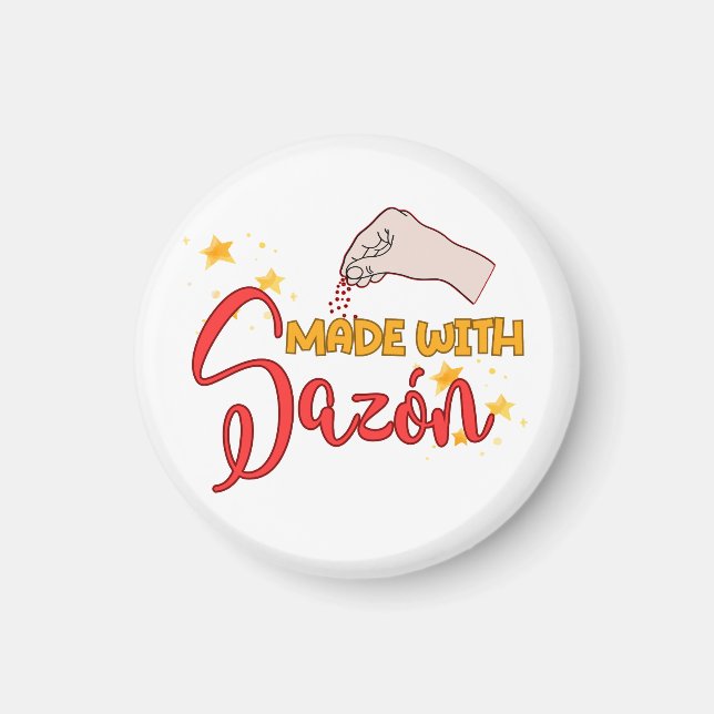 Íman Feita com Sazón e um Monte de Flavor (Frente)