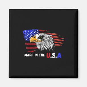 Íman Feita na Tatuagem Patriótica de Bandeira dos EUA