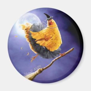 Íman Feiticeira de Frango na Broomstick