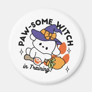 Íman Feiticeira de pata no treinamento - Cão de Hallowe