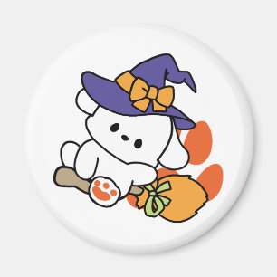 Íman Feiticeira de pata no treinamento - Cão de Hallowe
