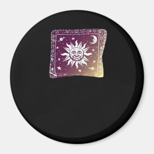 Íman Feiticeira Gótica Gótica de Cor Moon Boho