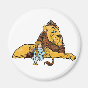 Íman Feiticeiro de Oz, Dorothy e Toto com Leão