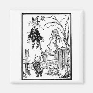 Íman Feiticeiro Vintage de Oz, Dorothy Toto encontra es