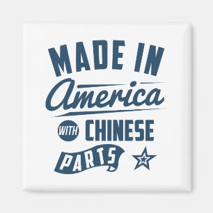 Íman Feito em América com peças chinesas