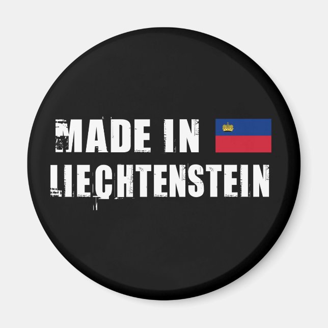 Íman Feito em Liechtenstein (Frente)