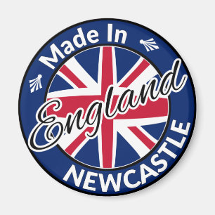 Íman Feito em Newcastle England Union Jack Flag